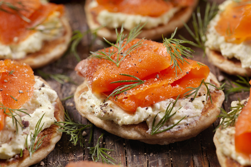 Salmon Blinis